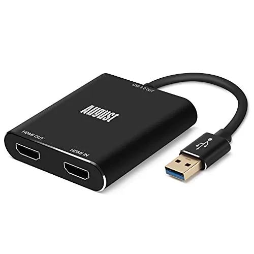 Produktbild August VGB500 HDMI Game Capture Karte – USB 3.0 Full HD 1080p 60 fps