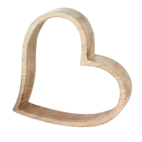 BOLTZE Dekoaufsteller Flachau Holzherz 19cm 204106 von BOLTZE