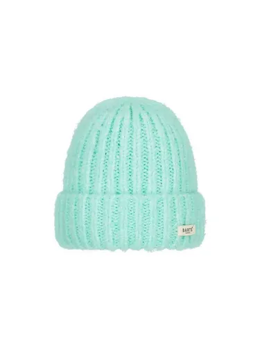 Barts Wellawaya Beanie water blue (06) - Damen Mütze für Wanderer, aus 59% recyceltem Polyester, bietet Wärme und Komfort mit modischem 8 cm Umschlag.