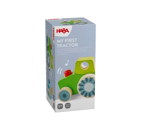 Produktbild HABA 2013391001 Entdeckerfahrzeug Traktor Legetafen 12 Holzteile NEU OVP