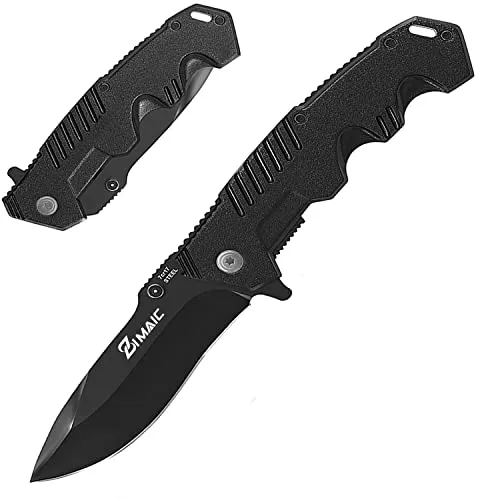 ZIMAIC Einhand-Klappmesser 7Cr17MOV Edelstahl 57HRC mit Liner Lock