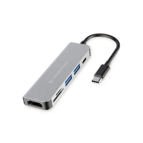 Conceptronic DONN02G Dockingstation - USB-C & HDMI - Weiteres Notebook-Zubehör mit vielseitigen Anschlussmöglichkeiten, ideal für die Erweiterung Ihrer Arbeitsstation.