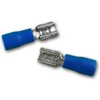 BLANKO 50er Set Flachsteckhülse Blau 47x08mm 15-25mm²