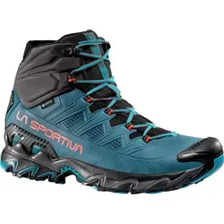 La Sportiva Ultra Raptor II Mid Leather GTX - Wasserdichte Wanderschuhe (46) - Wanderschuhe für Tagestouren, aus robustem Nubuck-Leder, wasserdicht und atmungsaktiv dank GORE-TEX. Ideal für Komfort und Stabilität auf anspruchsvollen Trails.