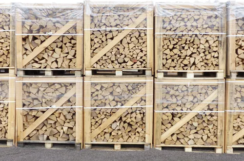 Produktbild 1RM Eiche trockenes Brennholz für Kamin und Ofen