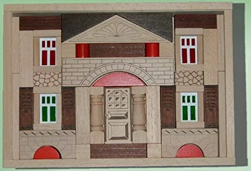 Ebert Holzbaukasten Antik 71 Teile