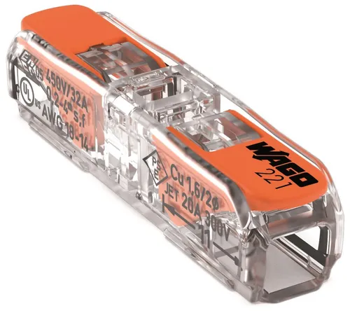 WAGO 221-2411 Durchgangsverbinder Klemme mit Hebel - Inhalt: einzeln