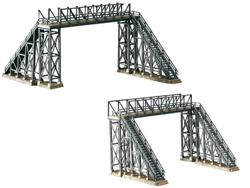 Faller 131361 Fußgängerbrücke Übergang Brücke HOBBY Epoche II H0 Bausatz Neu