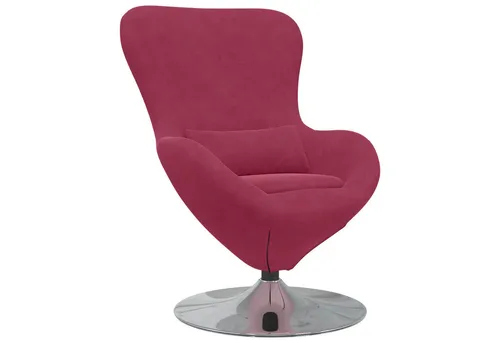 vidaXL Ei-Stuhl Weinrot Samt von vidaXL