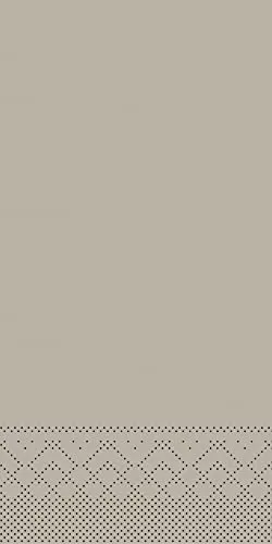 MANK Serviette in BEIGE-GREY aus 3-lagigem Tissue, 40 x 40cm, 1/8 Falz, saugstarke Einmalserviette, 100 Stück, Ideal für Gastronomie & Events