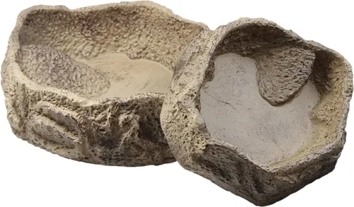 JBL GmbH Co. KG Futterbehälter ReptilBar Sand - Größe L (16 x 14 x 5 cm), ideal für die artgerechte Fütterung von Reptilien und Amphibien