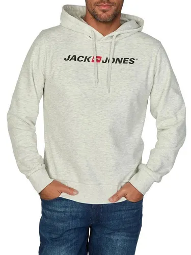 JACK & JONES Hoodie Herren JJMORTY Regular Fit Kapuzenpullover - Modischer Kapuzenpullover für Herren mit Logo Print und bequemer Passform. Ideal für Freizeit und Alltag, sorgt für Wärme in der kalten Jahreszeit. Erhältlich in mehreren Farben und Größen.