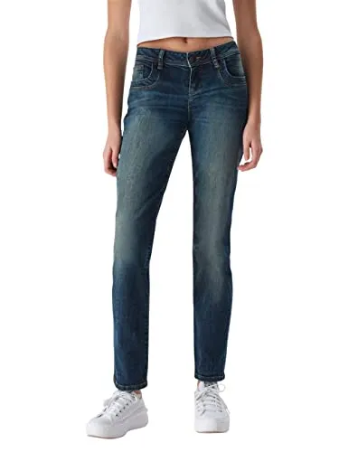 LTB Damen Jeans Valentine Straight Fit - Stylische Denim Stretch Hose - Jeans für Damen mit geradem Bein und tiefem Bund, aus 98% Baumwolle für höchsten Tragekomfort. Ideal für Arbeit und Freizeit, in vielen Größen erhältlich.