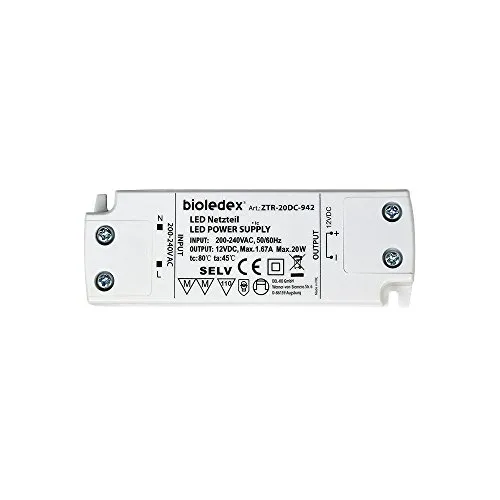 Bioledex 20W 12V DC LED Netzteil Einbau-Trafo AC->DC12V