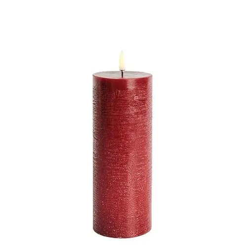 Produktbild Uyuni LED Stumpenkerze 7,8x20cm Carmine Red