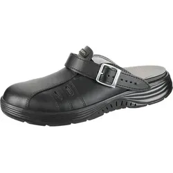 Sicherheitsschuhe Clog schwarz - Größe 39 - Arbeits- & Schutzkleidung mit verstellbarem Fersenriemen, atmungsaktivem Innenfutter und rutschhemmender Sohle für optimalen Komfort und Sicherheit bei der Arbeit.