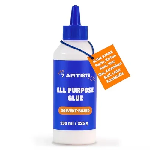 Artists Bastelkleber Transparent Flüssig 250 ml - Schnelltrocknender Bastelleim Transparent für Papier, Holz, Filz, Keramik | Vielzweckkleber Schnelltrocknend | Alles Kleber für Hobby & DIY 7