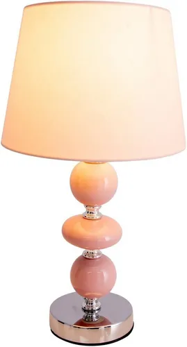 Näve Tischleuchte Araga, Rosa & Chrom in pink von Näve