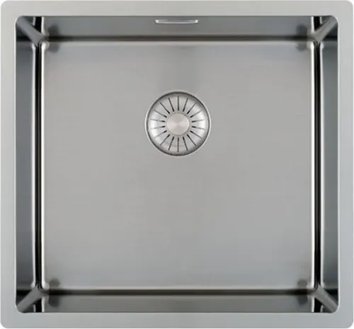 Caressi Spülbecken CAPP40D37R10, nahtloses Edelstahl-Einzelbecken