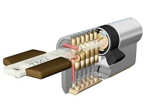 Tesa TK100 Zylinderschloss - Hochsicherheits-Schließzylinder mit patentierten, incopiable Schlüsseln und RFID-Kompatibilität, ideal für den Schutz Ihres Eigentums.