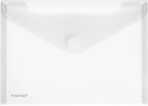 FOLDERSYS Fächermappe Dokumentenmappe A6 quer PP Klettverschluss farblos matt (10 Stück)