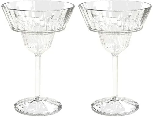 koziol Cocktailgläser Club No. 16 - 250 ml, 2er Set, unzerbrechlich und ideal für stilvolle Cocktails wie Margarita