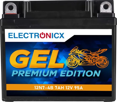 Electronicx GEL Motorradbatterie 7Ah 12V ▶ Motorrad Roller Quad ATV