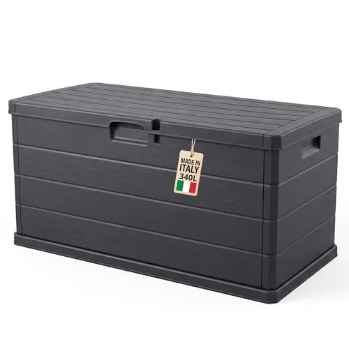 BigDean Auflagenbox Kissenbox 340 Liter – Stabil, sicher & wetterfest