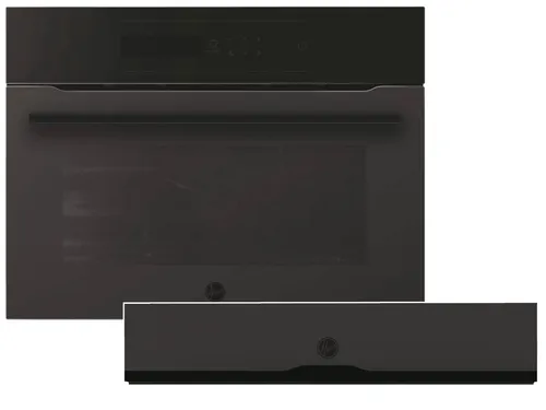 Hoover Set HMC34C5M0 Kompaktbackofen mit Mikrowelle und Wärmeschublade Schwarz Matt