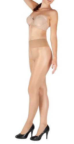 GIULIA 20 | 40 Den Damen Hüft Strumpfhose mit breitem Bund durchsichtig nylon