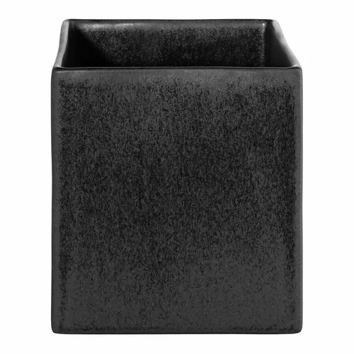 ASA Selection Übertopf Black Iron, Blumentopf, Steingut, Schwarz matt, 12x12 cm