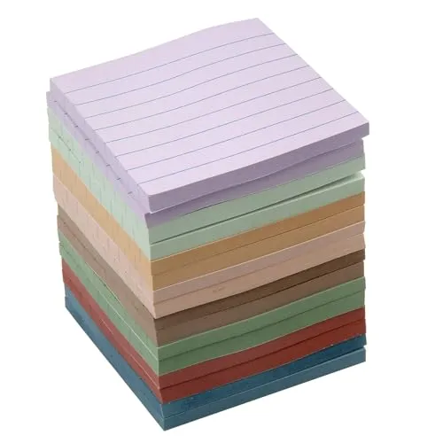 Youyaya 800 Stück Linien Sticky Notes Haftnotizen Klebezettel Notizzettel