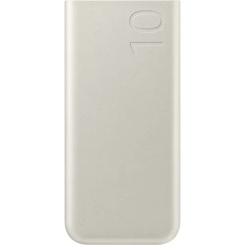 Samsung Powerbank 10.000 mAh (25 W) in Beige – Schnelles Laden mit 2 Ports für unterwegs -