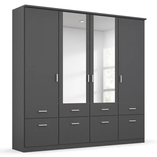 Kleiderschrank RAUCH Bremen, grau (graumetallic) von Roller