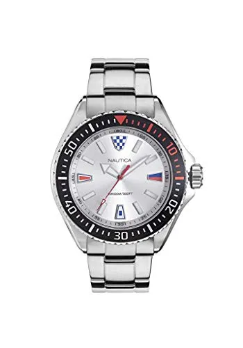Nautica Sportuhr NAPCPS905, Silber grau, Casual