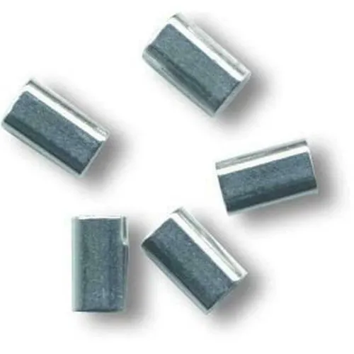 Black Cat Doppel-Quetschhülsen 20 Stück ø 1,2 mm - Rhino Aluminium Klemmhülsen