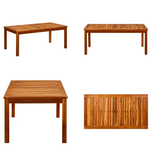 vidaXL Garten Couchtisch 110x60 cm aus Akazienholz