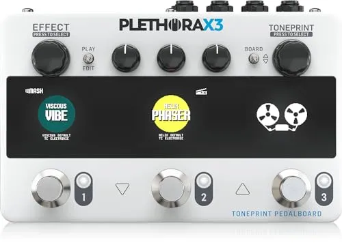 tc electronic Plethora X3 B-Stock - Multi-Effektpedal für E-Gitarre - B-Stock tc electronic Plethora X3; flexibles Multi-Effektpedal mit bis zu 127 benutzerdefinierten TonePrint-Boards und MASH-Technologie für kreative Kontrolle.