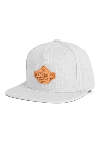 Blackskies® Essentials Snapback Cap Kinder - Stylische Baseballkappe für Jungen & Mädchen - Verstellbare Snapback Cap in Grau-Dunkelblau, ideal für aktive Kids. Schützt vor UV-Strahlen und bietet hohen Tragekomfort – das perfekte Geschenk für besondere Anlässe.