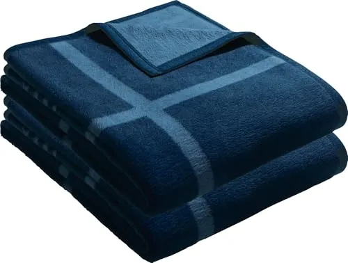 LOOKS BY WOLFGANG JOOP Wohndecke 2er-Pack blau Größe 150x200 cm