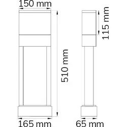 Wofi Außenleuchte mit Hausnummernaufkleber, IP54, 10,5W LED von Wofi