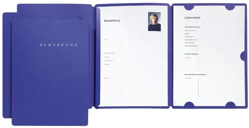 Pagna Select 22002 Bewerbungsmappe 3-teilig blau
