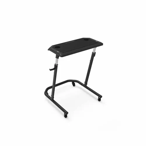 Wahoo Fitness KICKR Desk V2 für Indoor-Cycling - Rollentrainer mit vollständig verstellbarem Schreibtisch für Sitz-, Steh- oder Fahrposition. Integrierte Tablet- und Smartphone-Ständer sowie einfache Mobilität durch 4 Räder.
