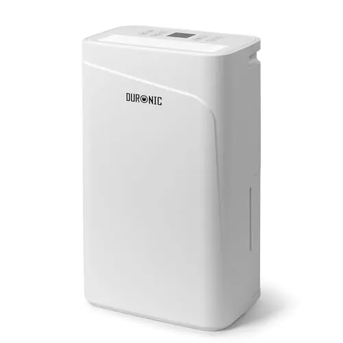 Duronic DH121 Luftentfeuchter – Effizienter elektrischer Entfeuchter für 25 m² Räume - Der Duronic DH121 entfernt bis zu 12 Liter Feuchtigkeit pro Tag. Ideal für Schlafzimmer, Badezimmer und Keller. Leise, energieeffizient und mit 2,1 Litern Wassertank für ungestörten Betrieb.