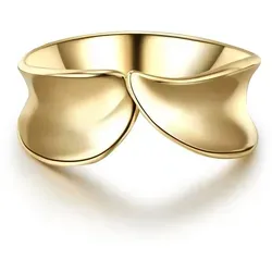 Glanzstücke München Silberring gelbgold, aus Sterling Silber
