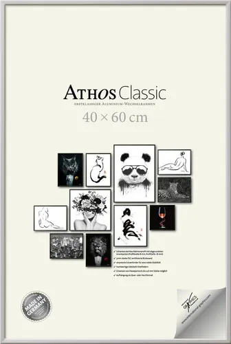International Graphics 2020 GmbH Bilderrahmen Athos Classic+, Aluminium, Made in Germany, Wechselrahmen, Fotorahmen