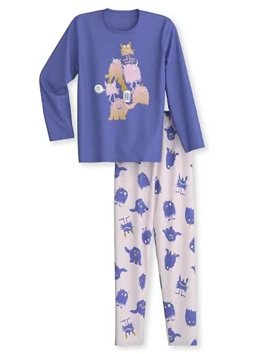 CALIDA Kids Pyjama für Mädchen - Schlafanzüge aus 100% Bio Baumwolle, hautfreundlich und pflegeleicht, ideal für einen komfortablen Schlaf.