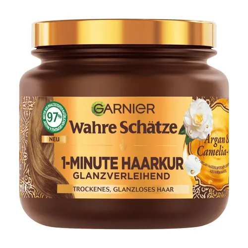 Garnier Wahre Schätze Haarkur 1-Minute Argan- & Camelia-Öl, 340 ml
