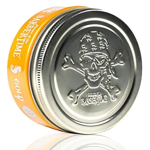 BARBERTIME Pomade No.3 | Haarstyling Haarwachs für Männer in gold von Barbertime