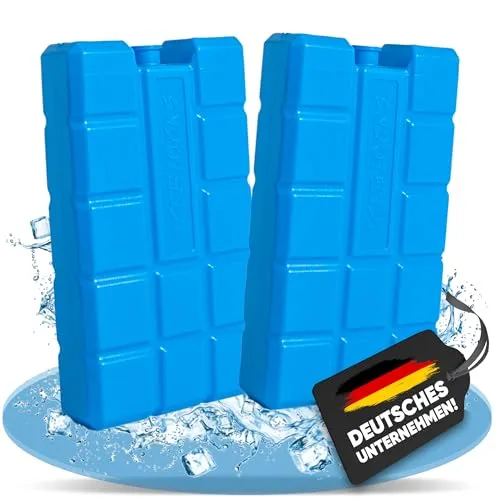 NEMT 2 Stück 400 ml Kühlakkus Kühlelemente für Kühltasche oder Kühlbox bis 20 h Kühlpack Kühlakku
